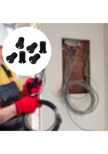 Homyl 6 Adet Kablo Yönlendirme Grommet& 39 İ Starlink Siyah