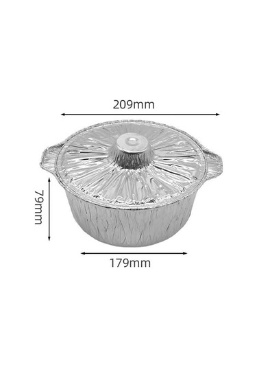 Suntek Pişirme Pot Pasta Tava Gıda Kabı Restoran Kavurma Ev Gümüş