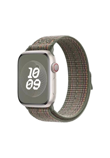 iOS Uyumlu Watch 7 45mm Krd-91 Hasır Kordon Strap Kayış Caselab