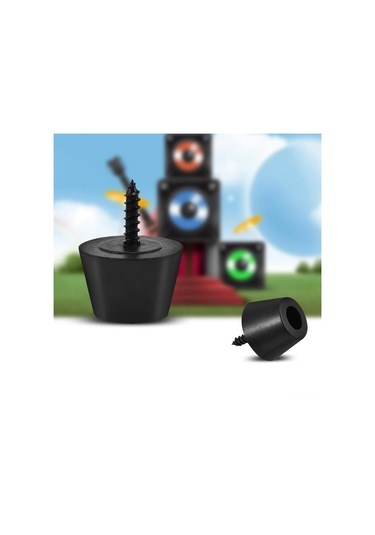 Vkemall Gitar Hoparlörü Vuruntu Emici Ayakları, Kauçuk Malzeme, Titremeyi Azaltır, Saf Ses Sağlar, 30mm Çap, 20mm Yükseklik, 8 Adet Set