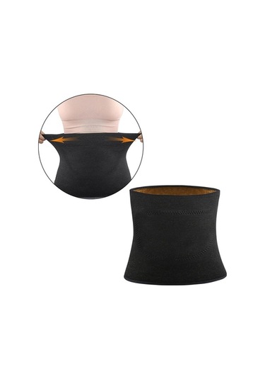 Pazly Suntek Bel Isıtıcı Sırt Destekleyici Kalın Koruyucu Rahat Siyah Siyah