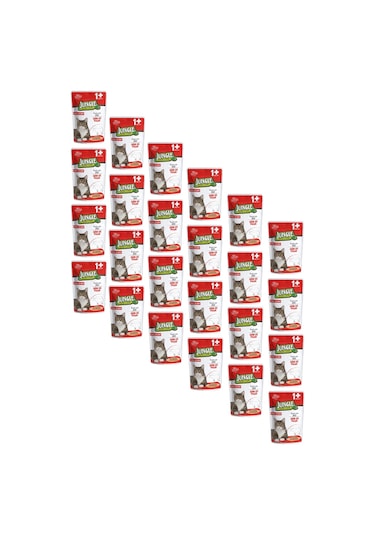 Jungle Pouch Gravy Soslu Biftekli Yaş Yetişkin Kedi Maması 24 x 100 G