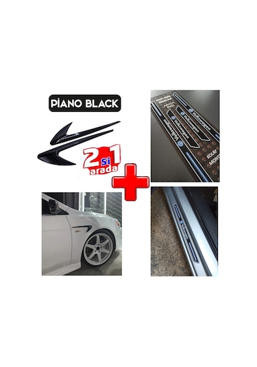 Volkswagen Amarok Kapı Eşiği Çamurluk Venti Piano Black