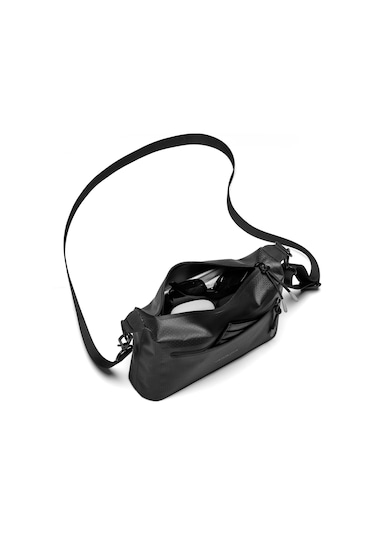 Gaston Luga Lightweight Duoseal Crossbody Omuz Çantası- Black Siyah