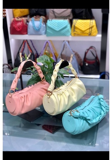 Sentt Katlı Zincirli Tüp Çanta