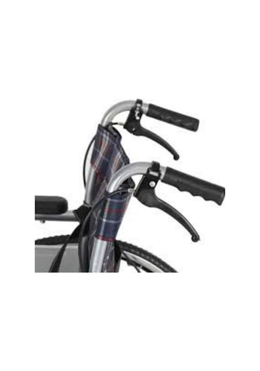 Medkimsan Frenli Tekerlekli Sandalye | Hasta Engelli Arabası | Katlanabilir, Frenli, Emniyet Kemerli