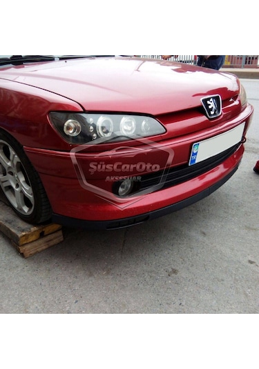 Peugeot 306 1993-2002 Uyumlu Üniversal Laguna Lip Esnek Ön Lip 2 Parça Tampon Altı Dil Karlık Ön Ek 00 Şüscaroto Aksesuar