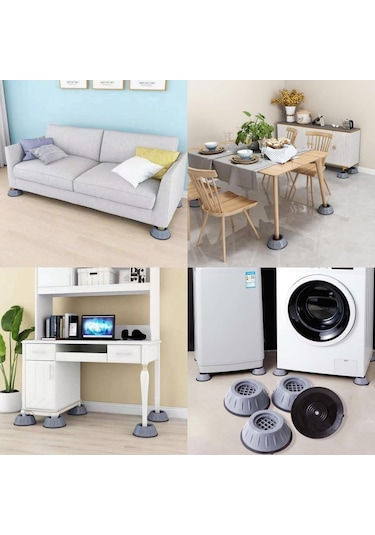 Oyuncakfoni 16 Adet Robot Süpürge İçin Mobilya Ayak Yükseltici Aparat Stoper