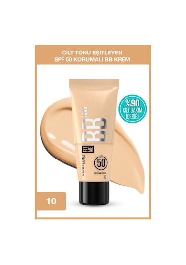 Fit Me Nude Cilt Bakımı Etkili Nemlendirici Spf50 Bb Krem - 10 3600531712761-10780
