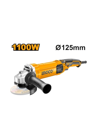 Ingco Ag110038 1100 W Elektrikli Avuç Taşlama 125 MM