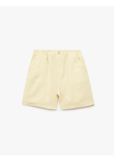 Koton Shorts Sarı 6smb40033tw