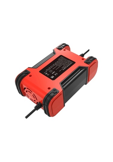 Ebitda 12v/24v 12a 7-step Smart Battery Charger, Multi-function Car Battery Red, Advanced Model