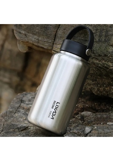 Hfambition Aiseely Paslanmaz Çelik Spor Matarası - 1050 Ml Geniş Ağız, Egzersiz Ve Outdoor Aktiviteler İçin İdeal Çok Renkli