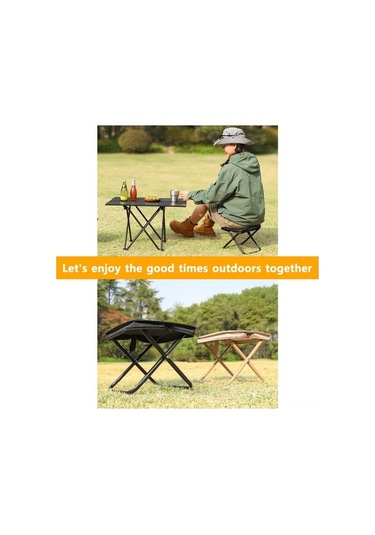 Flybuy Katlanır Güzellik Sandalyesi, Kompakt Portatif Tabure, Dayanıklı Çelik & Oxford Kumaş, Siyah Siyah