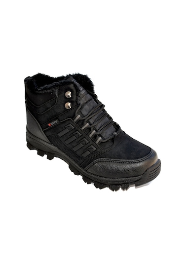 Erkek Su Ve Soğuk Geçirmez Kar Kürklü Fermuarlı Kışlık Bot