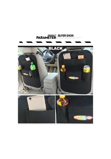 Wezone Koltuk Arkası Felt Depolama Çantası, Araba İçin Çok Amaçlı Organizer, Poşet, Kağıt Havlu Kutusu, Derin Gri