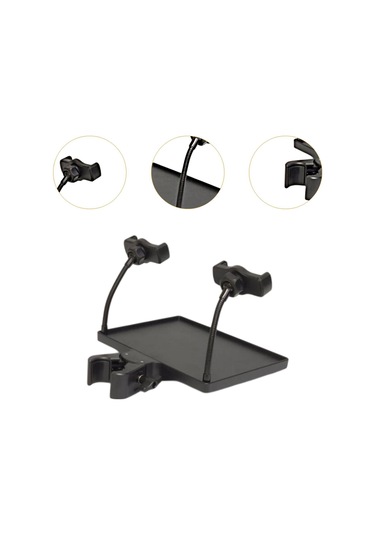 Suntek Mikrofon Standı Tepsi Ses Kartı Raf 2-telefon-tutucu-ile