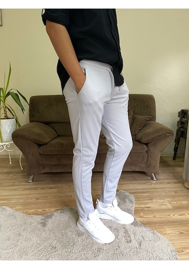 Tuba Toptaş Jogger Pantolon Gri