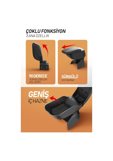 Opel Meriva Kol Dayama - Deri Kolçak