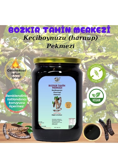 Bozkır Tahin Merkezi Doğal Katkısız Keçiboynuz Harnup Köy Pekmezi 800 G