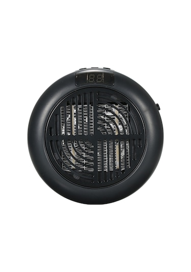 Siyah Ev Isıtıcı: Taşınabilir Fanlı Heater, 900w, Sıcaklık Ayarlı, Abs Malzeme, Avrupa Standartı Şarj Aleti