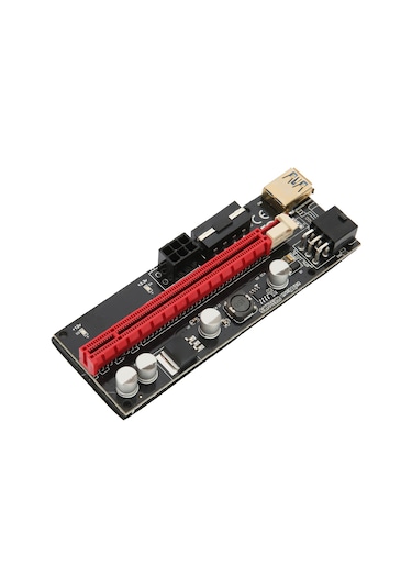 Fosenze Gpu Madenciliği İçin Pcıe 1x-16x Genişletme Kartı, Usb3.0 Kablolu, 4+6pın Güç Arayüzü, Altın Kaplı, Sabit Kanca, Anakart Yükünü Azaltır