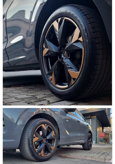 Cupra Terramar Jant Kaplama Sticker Set - Metalik Mat Bakır