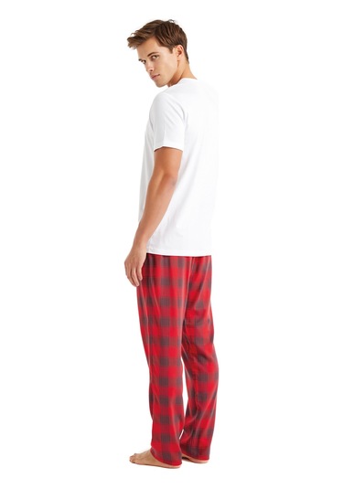 Erkek T-shirt 40594 - Beyaz Beyaz