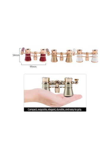 Trendooze Yetişkinler Vintage Ve Tiyatro Temizleme Taşıma Saplı Opera Mini Kompakt İle İçin Hafif Gözlükleri Dürbünü Dürbün Çocuklar Çantası Bezi 3 25 Mc