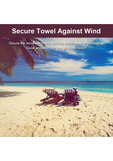 Ximistore9 6 Adet Silikon Rüzgar Dayanıklı Havlu Sabitleyici, Esnek Kumaş Bağlayıcı - Plaj, Havuz, Kamp Sandalye Erişimcisi