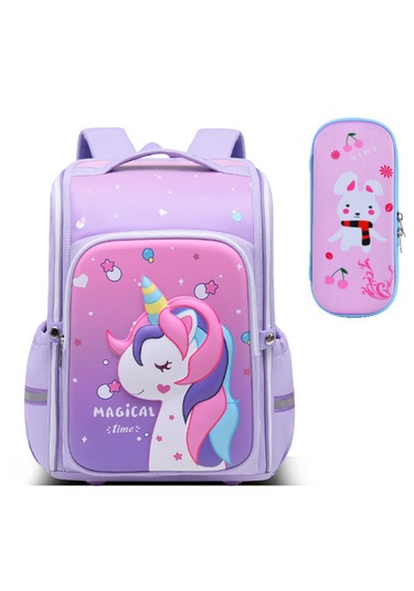 Ecoronicword Unicorn Sırt Çantası Küçük Okul Çantası Kalem Kutusu