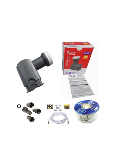 Uydupark Next YE-202 Çiftli Lnb + 10 M Next Anten Kablosu