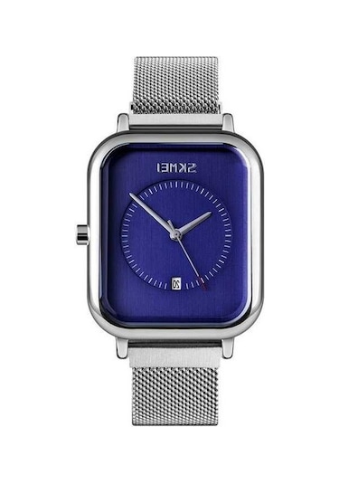 Fastbuy Skmeı 9207 Moda Yaratıcı Basit İzle Erkekler Manyetik Toka Örgü Kemer Çelik Kemer Çift Kuvars İzle Gümüş Mavi Çok Ren Çok Renkli