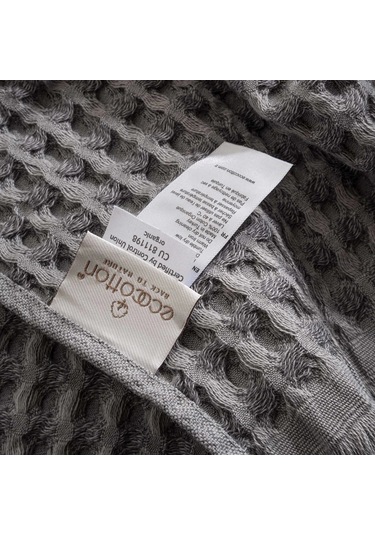 Ecocotton Seren Antrasit %100 Organik Pamuk 2'li Havlu Seti Antrasit