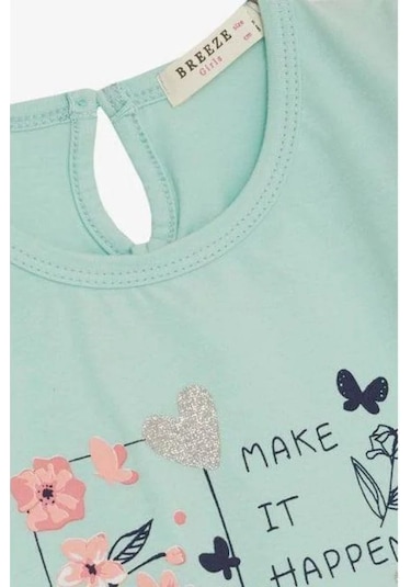 Zekids Kız Çocuk Make İt Happen Taytlı Takım-14456 Mint