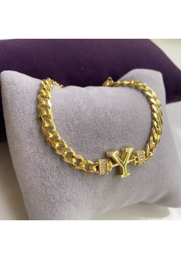 Simurg Jewellery Gümüş Y Harf Bileklik