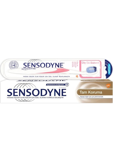 Sensodyne Tam Koruma Diş Macunu 75 ML + Yumuşak Diş Fırçası
