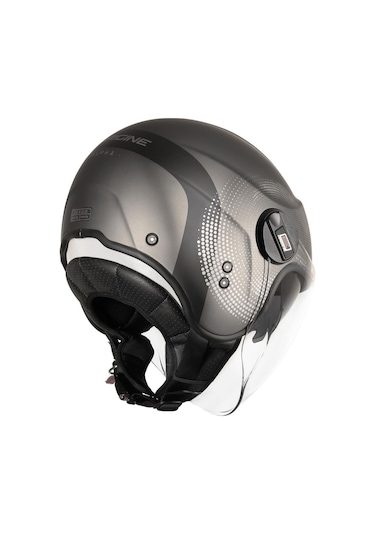 Origine Alpha Track Titanyum Açık Kask Siyah - Titanyum