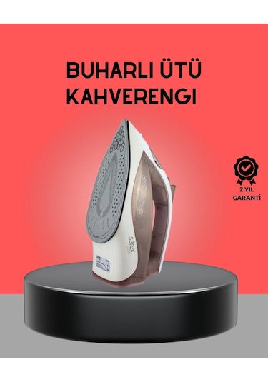 Kahverengi Buharlı Ütü 2200w Sürekli Buhar 120 G Şok Buhar