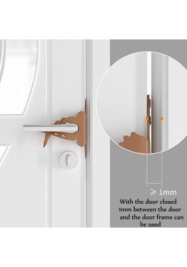 Sones Karikatür Ayı Yatak Odası Kapısı Sessiz Kilit Kapalı Kapı Çarpışma Önleyici Koruma Yastığı Pembe