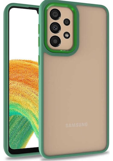 Galaxy A72 Kılıf Zore Flora Buton,Kenar Çevresi Renkli Kılıf
