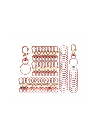 Gatherco 120 Adet Anahtarlık Kancası Klipsi Dıy Anahtarlık Bölmeli Halkalar Anahtarlık Anahtarlıklar Anahtarlık Anahtarlık Kolye Yüzük Paslanmaz Çelik Yüzük