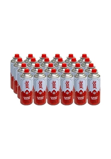 Rox Kamp Ocak Gazı Valfli Kartuş 227gr - 24 Adet Beyaz