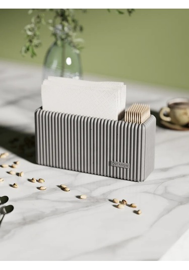 Getknow Home Mutfak Masası İçin Peçetelik 338353095 Gri