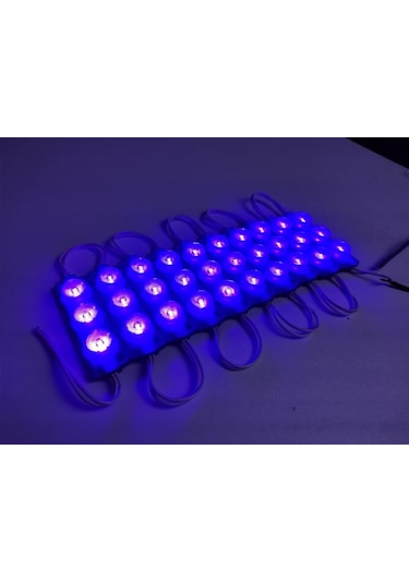 Replax Carub Camlı Parmak Led Lamba Mavi 12 Volt Su Geçirmez 10'lu 3m