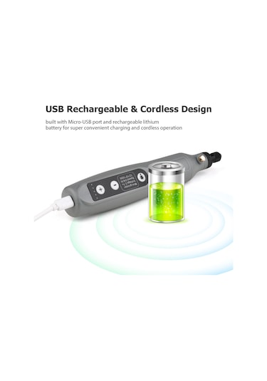 Springsun Geevorks Taşınabilir Kablosuz Öğütme Seti: 5 Hız, Usb Şarj, Led Işık Ve Çok Sayıda Aksesuar