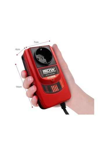 Kobb Kbn150 12v/220v 150watt Modifiye Sinüs Dönüştürücü İnvertör Fr Kbn150