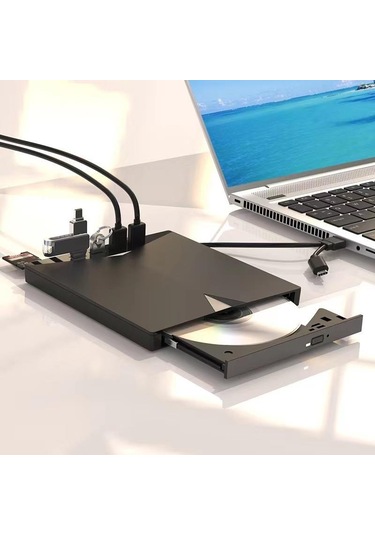 Valkyrie Harici Cd Dvd Rom Yazıcı Okuyucu Usb 3.0 Hub Çoğaltıcı Tf Sd Kart Okuyucu 7in1