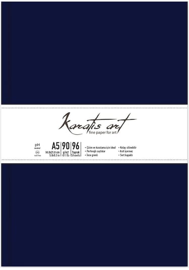 Karatis Art 90gr A5 96 Yp.ciltli Eskiz Defter