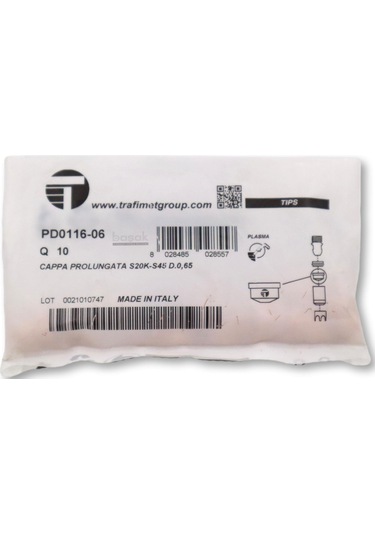 Trafimet S25-s35-s45 0,65mm Plazma Kesim Memesi Pd0116-06